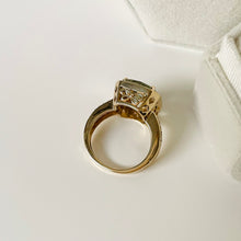 Load image into Gallery viewer, 14k Green Amethyst & Diamond Ring