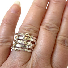 Load image into Gallery viewer, Sterling Silver Sheryl Multi 5 Ring