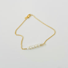 Load image into Gallery viewer, 10k Five Stone Gem Bracelet