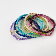 Load image into Gallery viewer, 14k Gemstone Stretchy Bracelet
