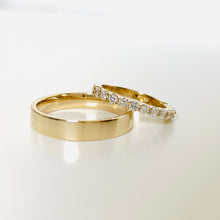 Load image into Gallery viewer, 14k Diamond Half Eternity Band