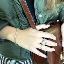 Load image into Gallery viewer, 14k Green Amethyst & Diamond Ring