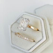 Load image into Gallery viewer, 14k Nicole Emerald Cut Diamond Engagement Ring