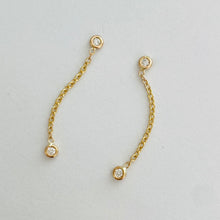 Load image into Gallery viewer, 14k Michelle Diamond Drop Earrings