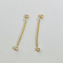 Load image into Gallery viewer, 14k Michelle Diamond Drop Earrings