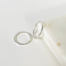 Load image into Gallery viewer, Sterling Silver Hammered Stacking Rings 1 mm