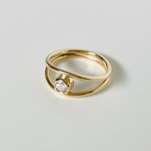 Load image into Gallery viewer, 10k Misa Diamond Double Ring