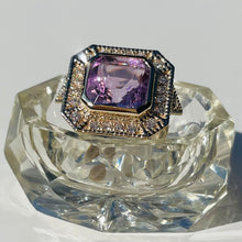 Load image into Gallery viewer, 14k Amethyst & Diamond Cocktail Ring