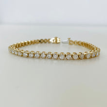 Load image into Gallery viewer, 14K Diamond Tennis Bracelet