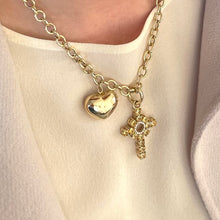 Load image into Gallery viewer, 14k Brilliant Cross Pendant
