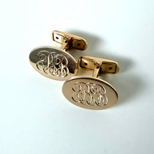 Load image into Gallery viewer, 10k Oval Cufflinks
