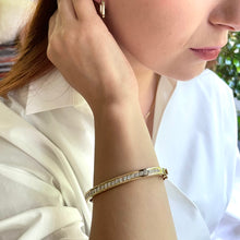 Load image into Gallery viewer, 14k Diamond Bangle Bracelet