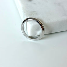 Load image into Gallery viewer, 14k White Gold Knife Edge Wedding Band
