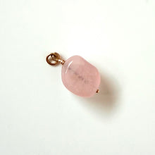Load image into Gallery viewer, 10k Vintage Rose Quartz Pendant