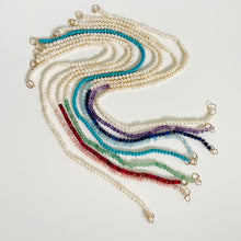 Load image into Gallery viewer, 10k Pearl & Gemstone Necklace
