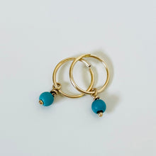 Load image into Gallery viewer, 10K Gemstone Sleepers, Small