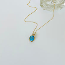 Load image into Gallery viewer, 14k Swiss Blue Topaz Pendant
