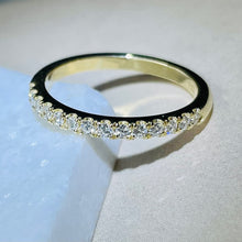 Load image into Gallery viewer, 14k Forthright Natural Diamond Half Eternity Band
