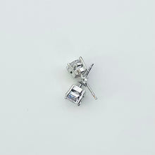Load image into Gallery viewer, 10K Julia White Gold CZ Studs