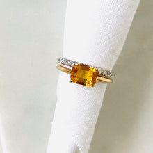 Load image into Gallery viewer, 10K Forthright Citrine Ring