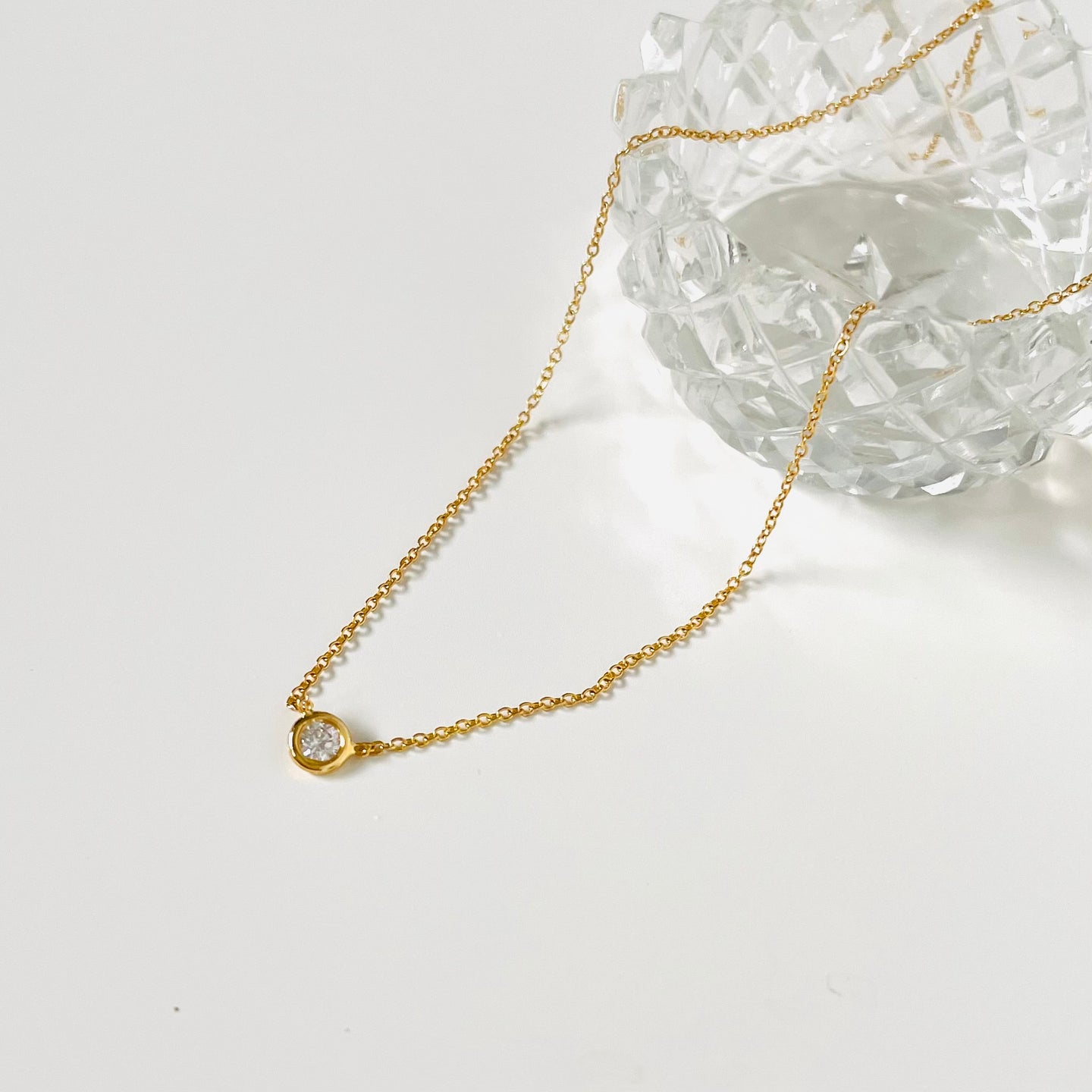 14K Alyssa Diamond Pendant Necklace