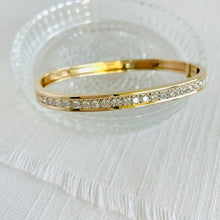 Load image into Gallery viewer, 14k Diamond Bangle Bracelet