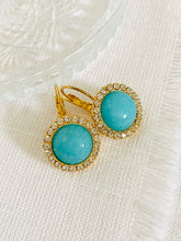 Load image into Gallery viewer, Crystal &amp; Turquoise Earrings
