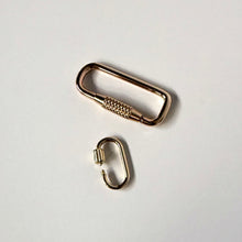 Load image into Gallery viewer, 14k Large Carabiner Clasp
