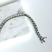 Load image into Gallery viewer, Vintage Sterling Silver CZ Bubble Bracelet
