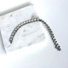 Load image into Gallery viewer, Vintage Sterling Silver CZ Bubble Bracelet
