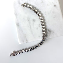 Load image into Gallery viewer, Vintage Sterling Silver CZ Bubble Bracelet
