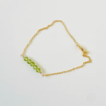 Load image into Gallery viewer, 10k Five Stone Gem Bracelet
