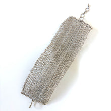 Load image into Gallery viewer, Vintage Sterling Silver Crochet Bracelet
