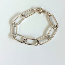 Load image into Gallery viewer, Sterling Silver Giant Paperclip Bracelet

