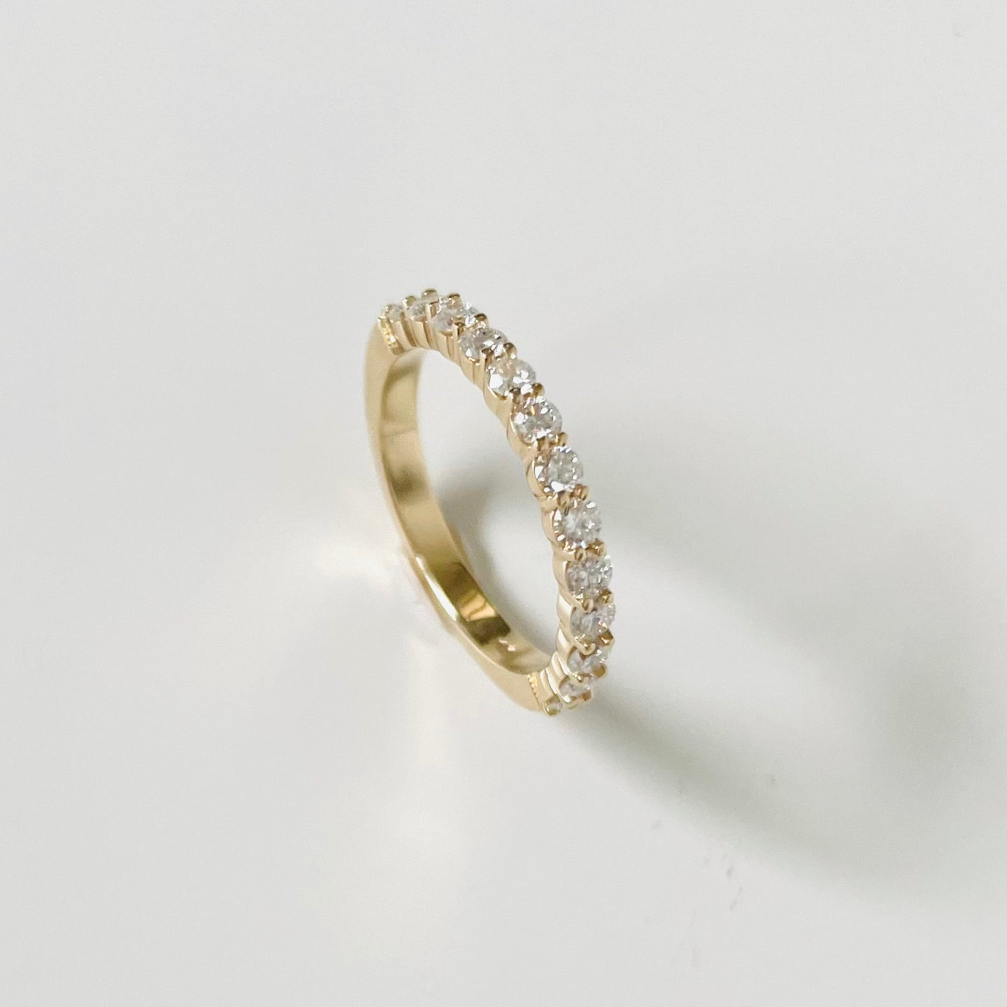 ZZ - Discontinued - 14k Diamond Half Eternity Band