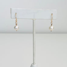 Load image into Gallery viewer, 14k Wire Wrapped Pearl Earrings
