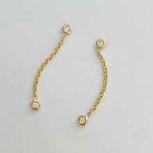 Load image into Gallery viewer, 14k Michelle Diamond Drop Earrings
