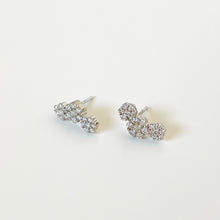 Load image into Gallery viewer, 14k Diamond Floral Arc Earrings
