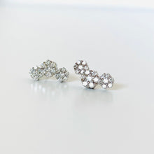Load image into Gallery viewer, 14k Diamond Floral Arc Earrings

