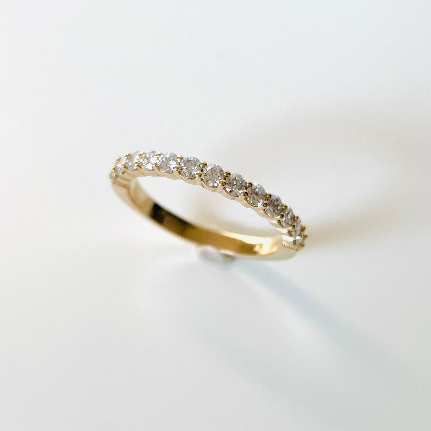 14k Diamond Half Eternity Band