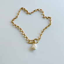 Load image into Gallery viewer, Large Baroque Pearl Clip Chain
