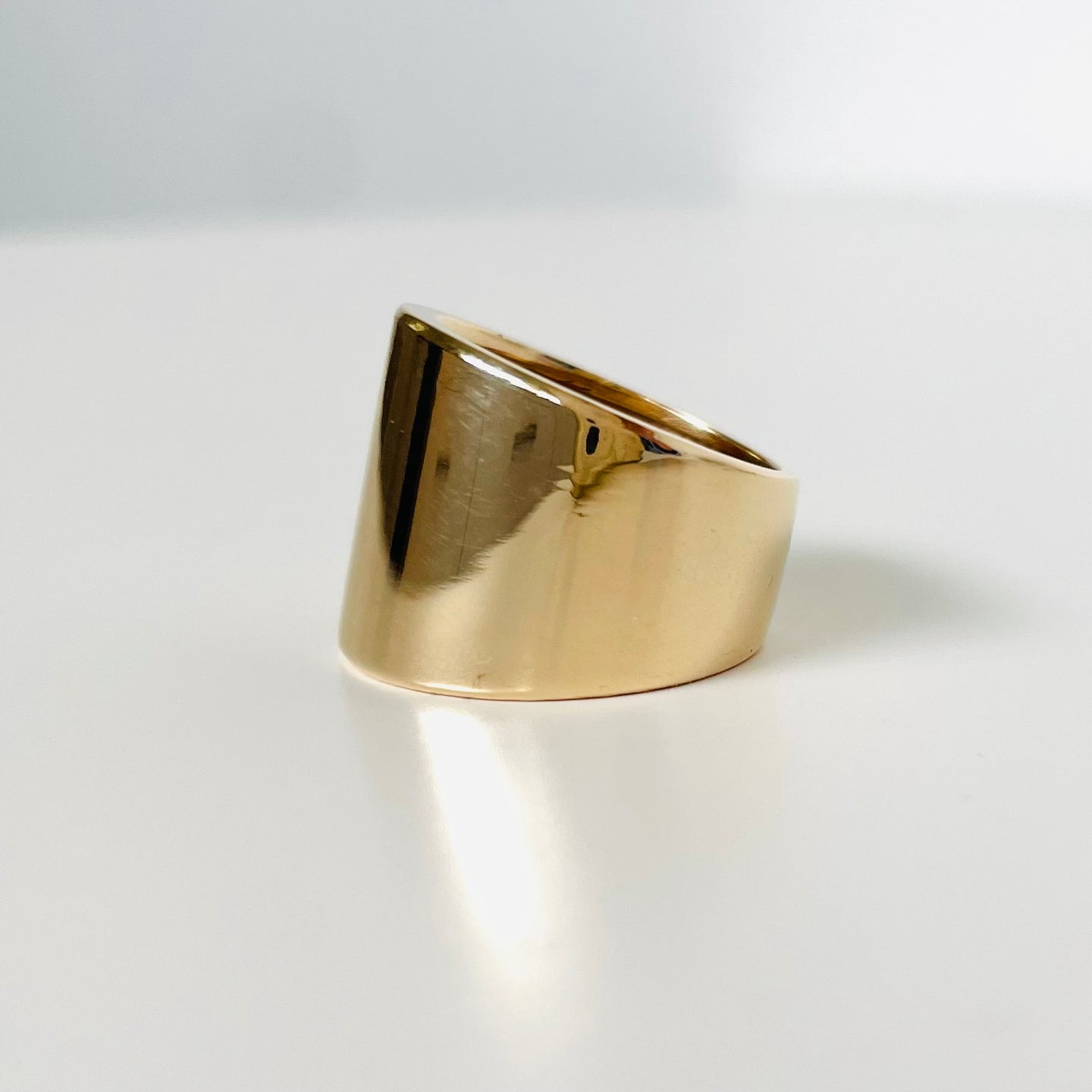 14k Cigar Band Ring