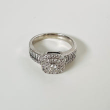 Load image into Gallery viewer, 18K Vintage Double Halo Diamond Ring
