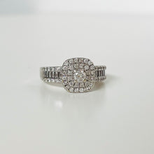 Load image into Gallery viewer, 18K Vintage Double Halo Diamond Ring
