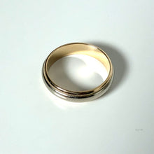 Load image into Gallery viewer, 10k Vintage Yellow &amp; White Gold Classic Wedding Band
