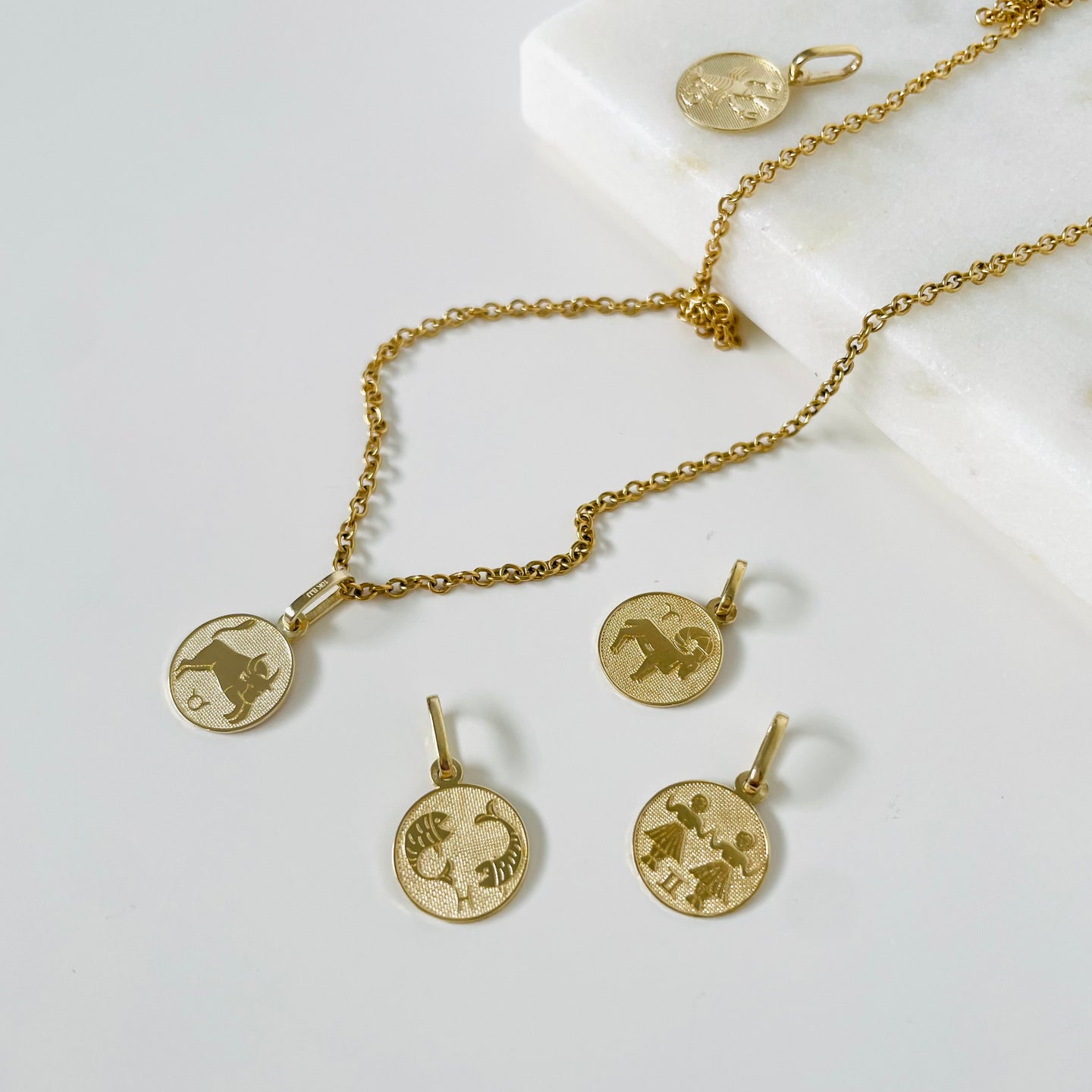 10k Zodiac Pendant