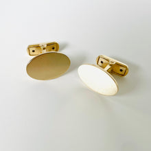 Load image into Gallery viewer, 10k Oval Cufflinks
