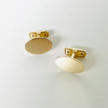 Load image into Gallery viewer, 10k Oval Cufflinks
