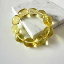 Load image into Gallery viewer, Giant Lemon Quartz Stretchy Bracelet
