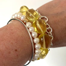 Load image into Gallery viewer, Giant Lemon Quartz Stretchy Bracelet

